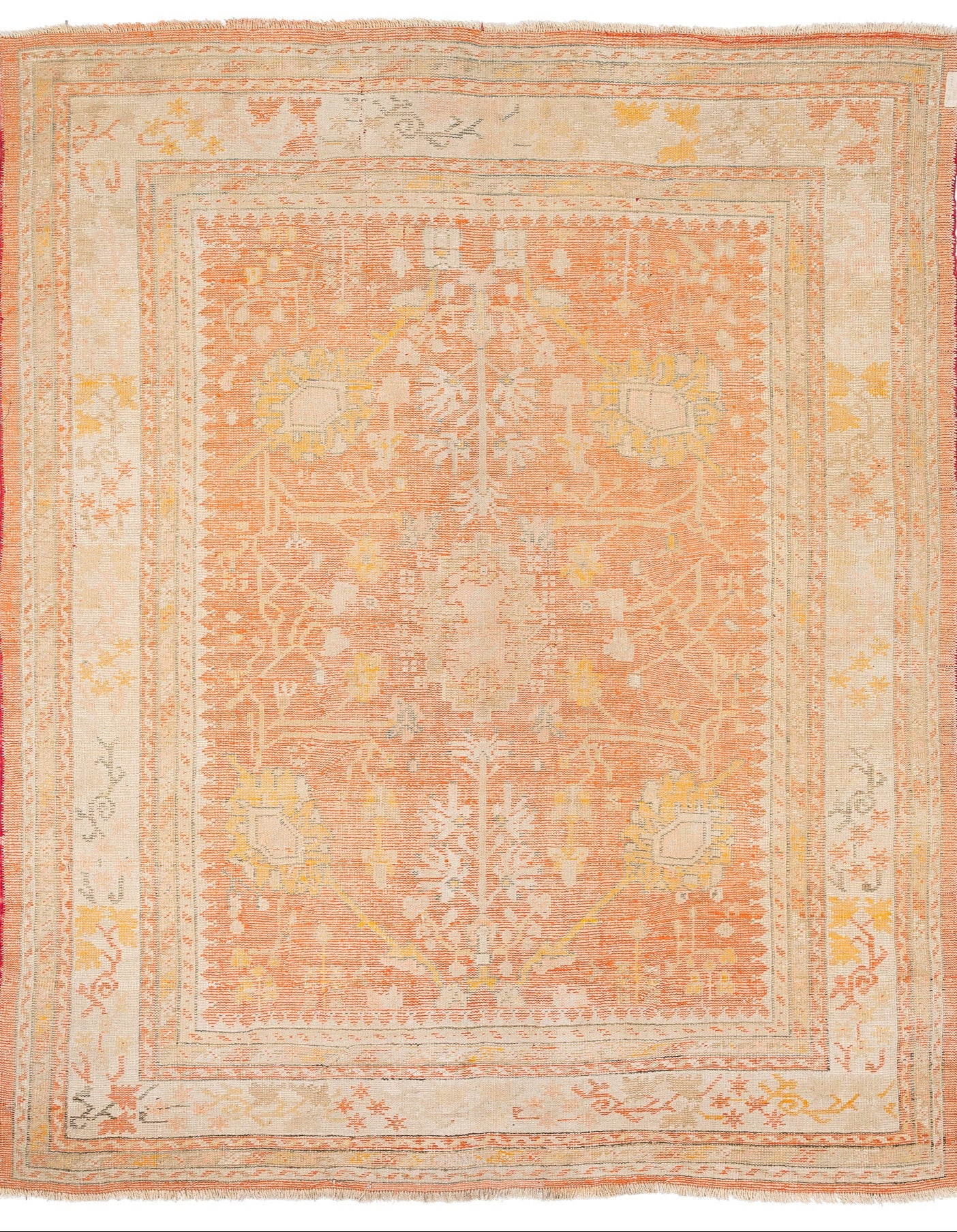 Antique Orange Oushak 7'4" (W) x 9'2" (L)