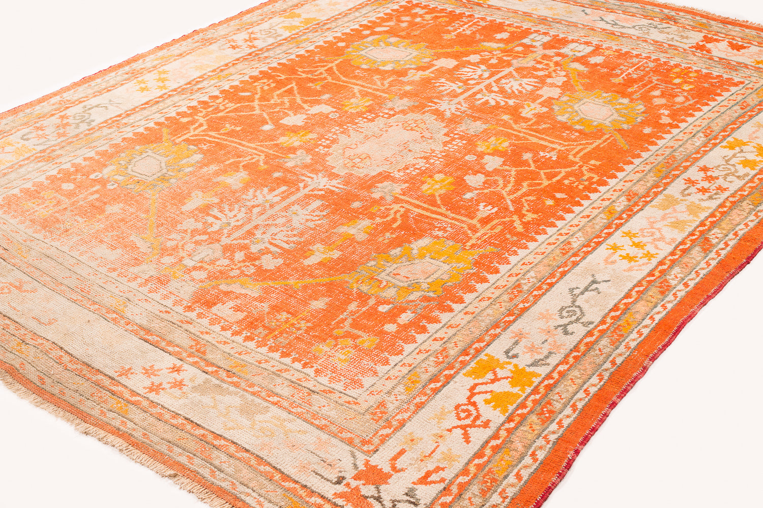 Antique Orange Oushak 7'4" (W) x 9'2" (L)