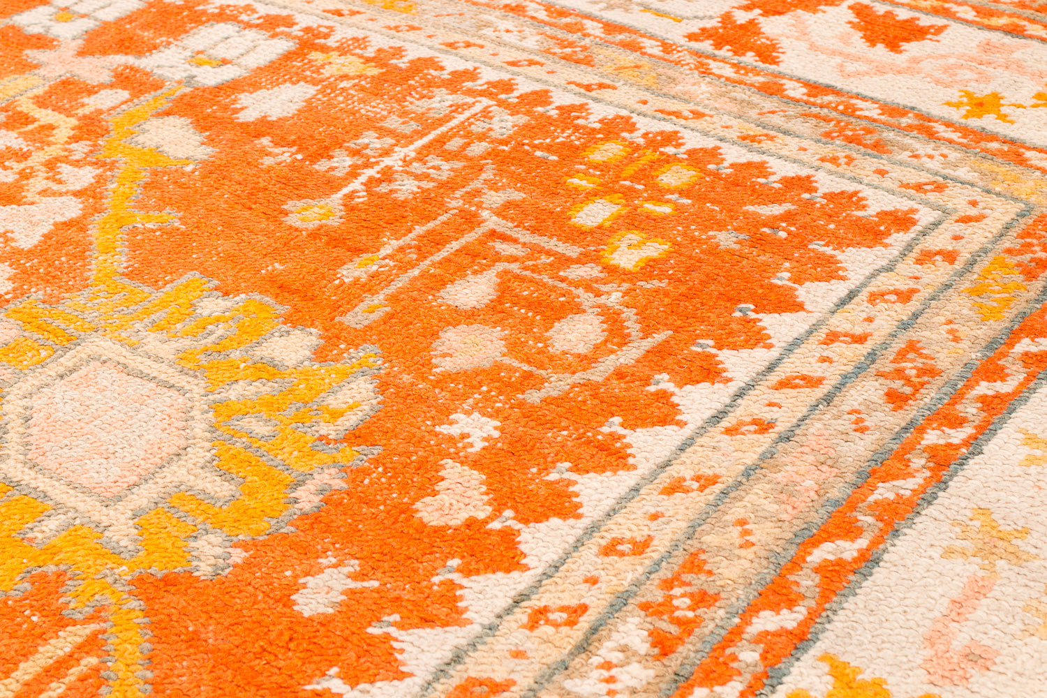 Antique Orange Oushak 7'4" (W) x 9'2" (L)