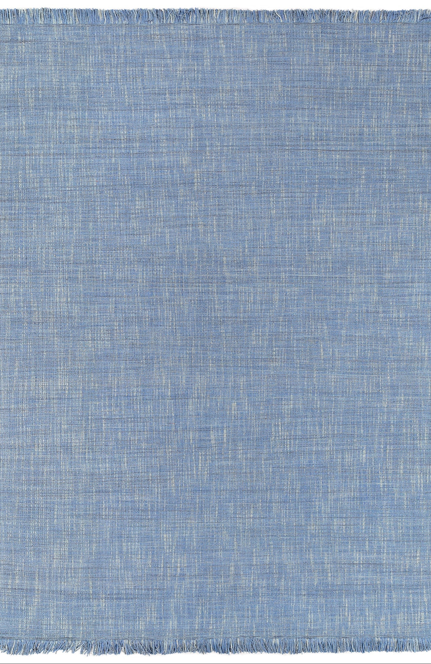 High Desert Flatweave Blue with Fringe