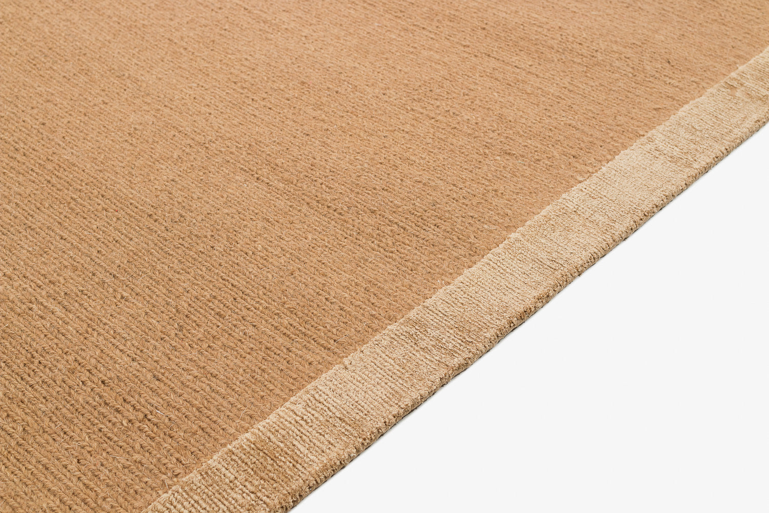 Solid Sumak Tan with Silk Border