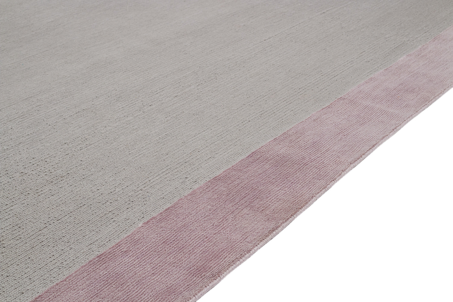 Solid Sumak with Pink Silk Border
