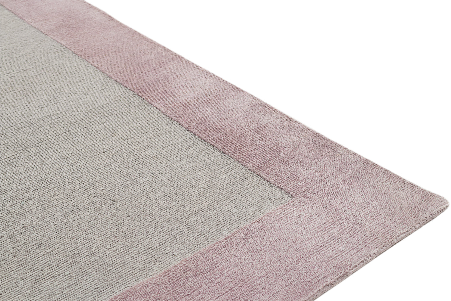 Solid Sumak with Pink Silk Border
